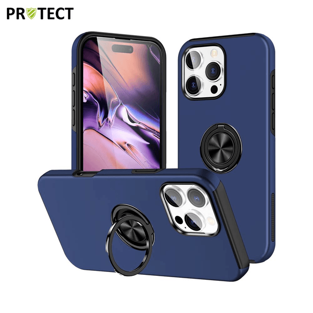 Coque PROTECT iPhone 16 Pro & iPhone 16 – Bleu