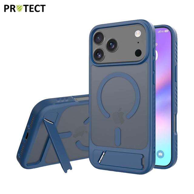 Coque MagSafe avec Support IF014 PROTECT Apple iPhone 17 Pro Max Bleu
