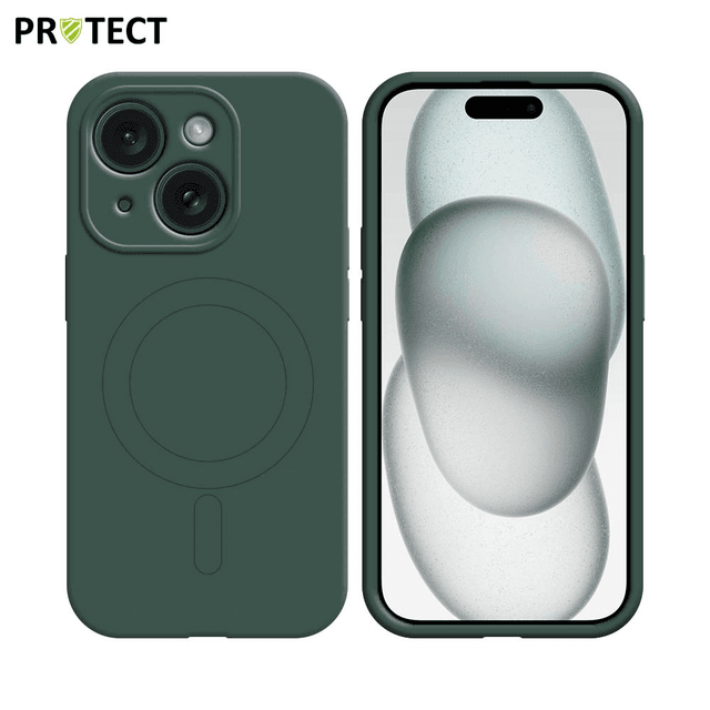 Coque IZ001 PROTECT Apple iPhone 15 MagSafe Vert Foncé