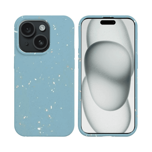 Coque biodégradable PROTECT iPhone 15 Plus & iPhone 15 – Bleu