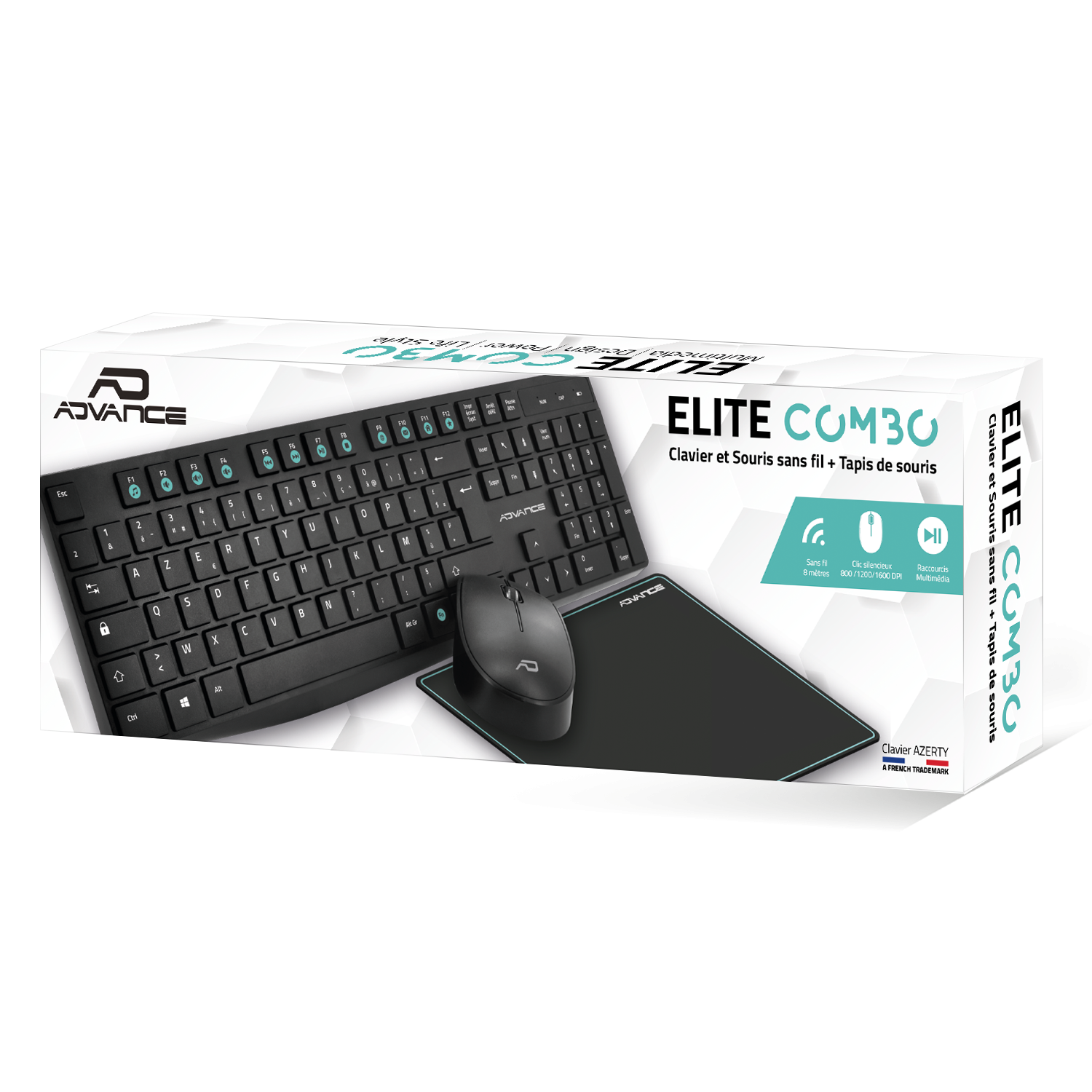 Pack Clavier + Souris Gamer Sans Fil AZERTY