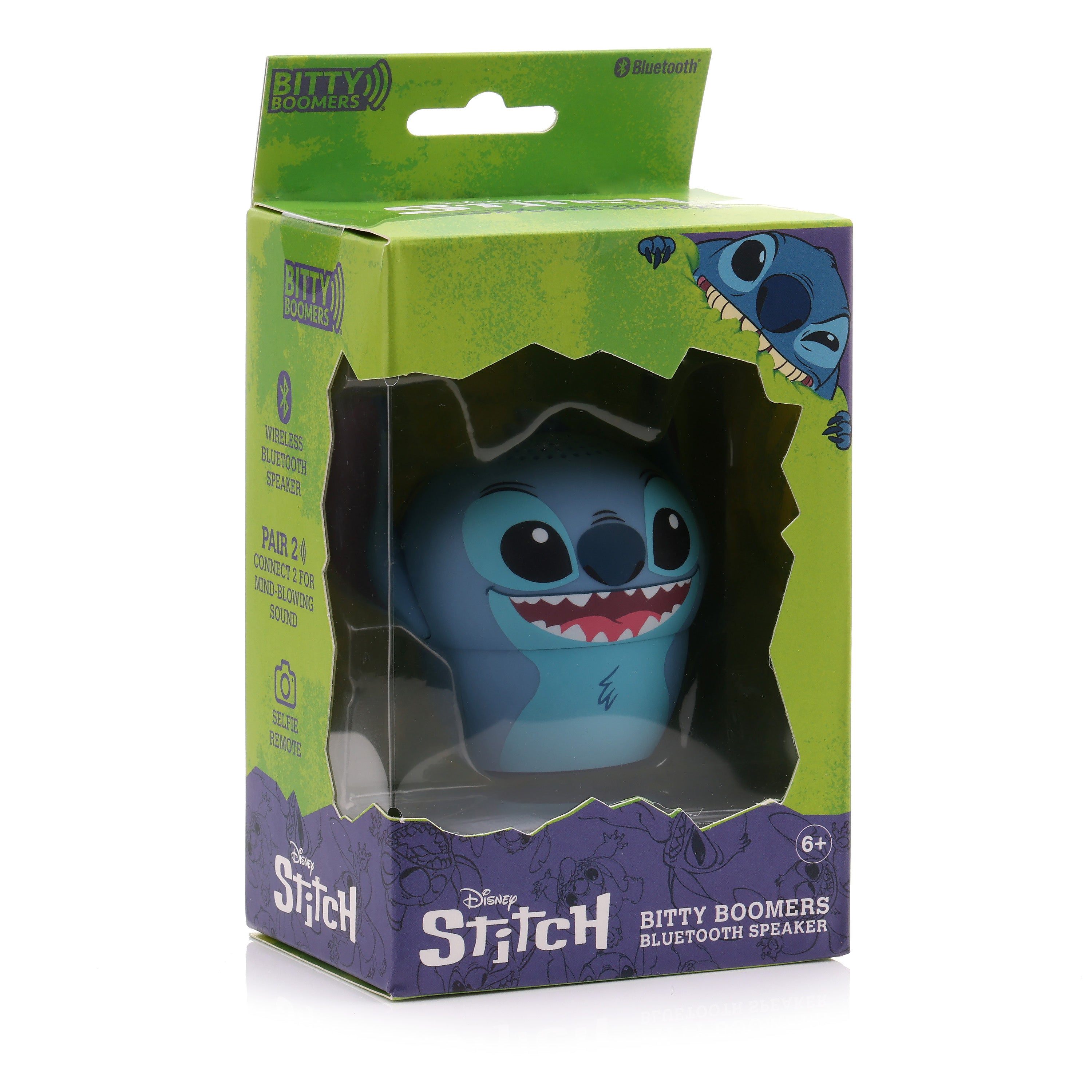 Disney Stitch – Mini Enceinte Bluetooth Bitty Boomers – Ultra-Portable