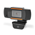 Webcam Full HD @30fps – Mise au Point Fixe, Microphone intégré – Noire